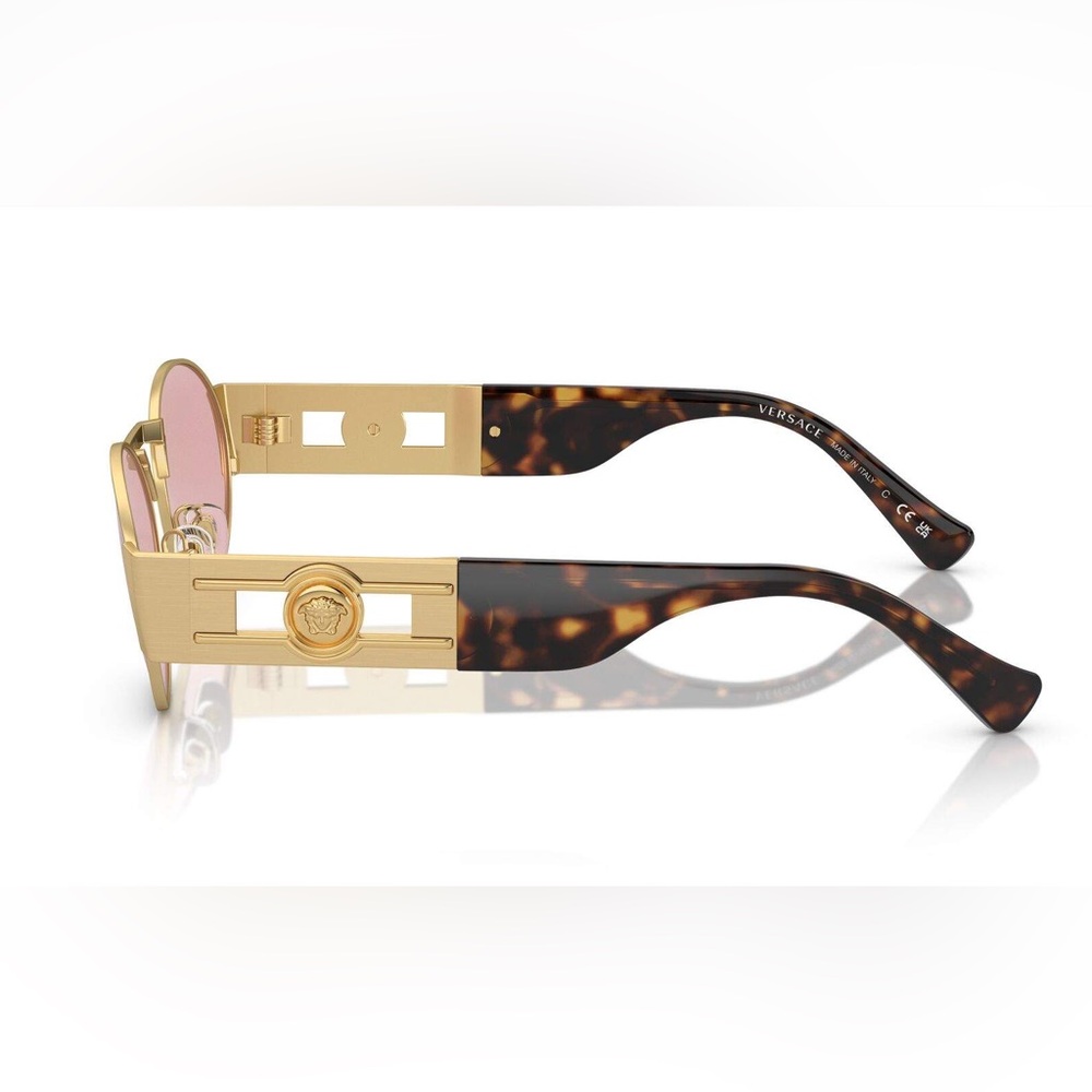 NEW VERSACE VE2264 100284 GOLD SUNGLASSES MOD 2264 1002/84 UNISEX VE2264 1002/84 - Picture 3 of 4